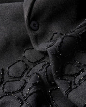 Hand-beaded Mosaic Trench Coat