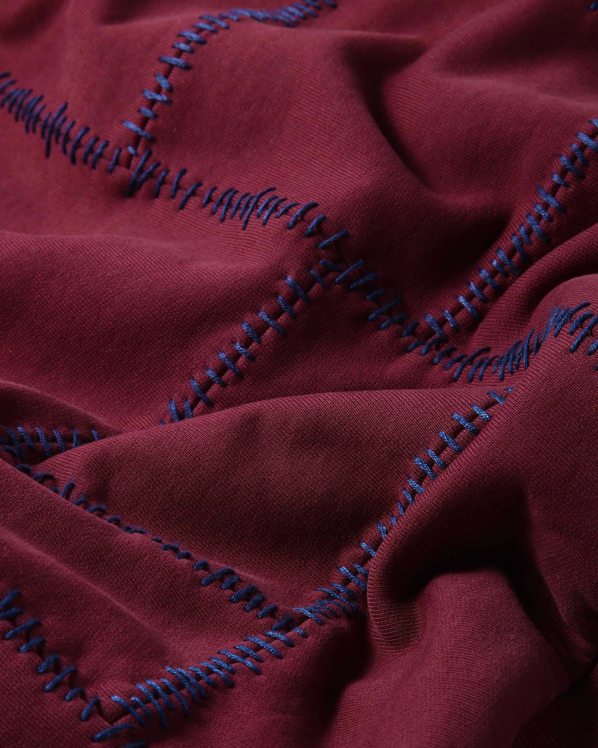 Paneled Cardigan (Burgundy)