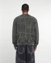 Paneled Cardigan (Grey)