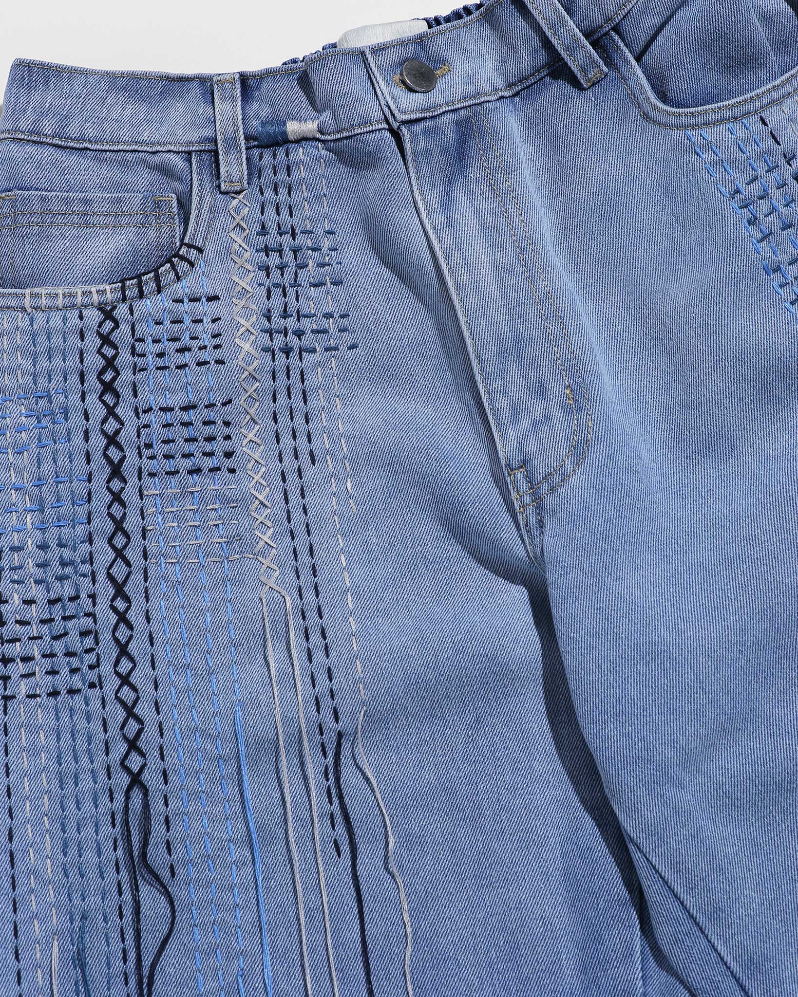 Embroidery of Disruption Denim (Blue)