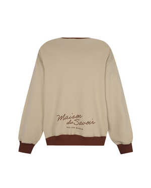 The Whisper of Time Sweatshirt (Cocoa Brown / Tapioca)