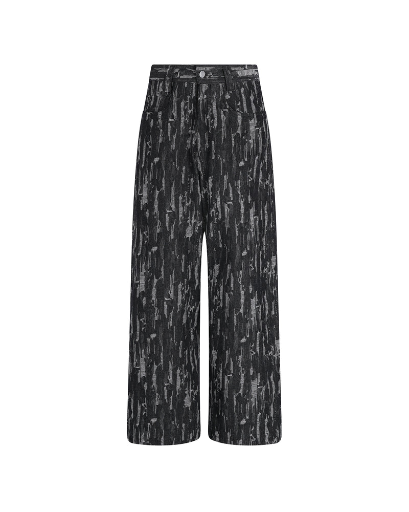 
            
                Load image into Gallery viewer, Threads of Dissonance Denim Trouser Black
            
        