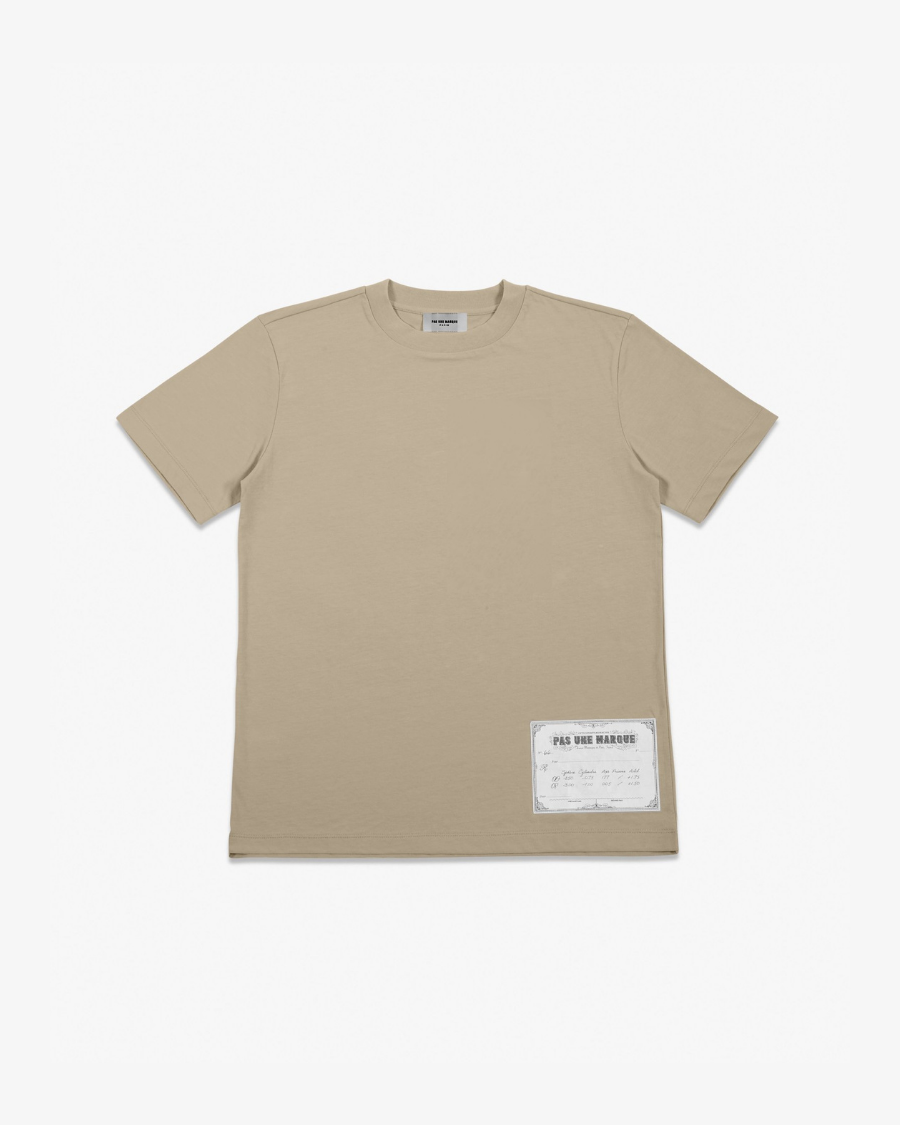 Prescription Tee Shirt Short Sleeve (Pebble Brown) – Pas Une Marque ®