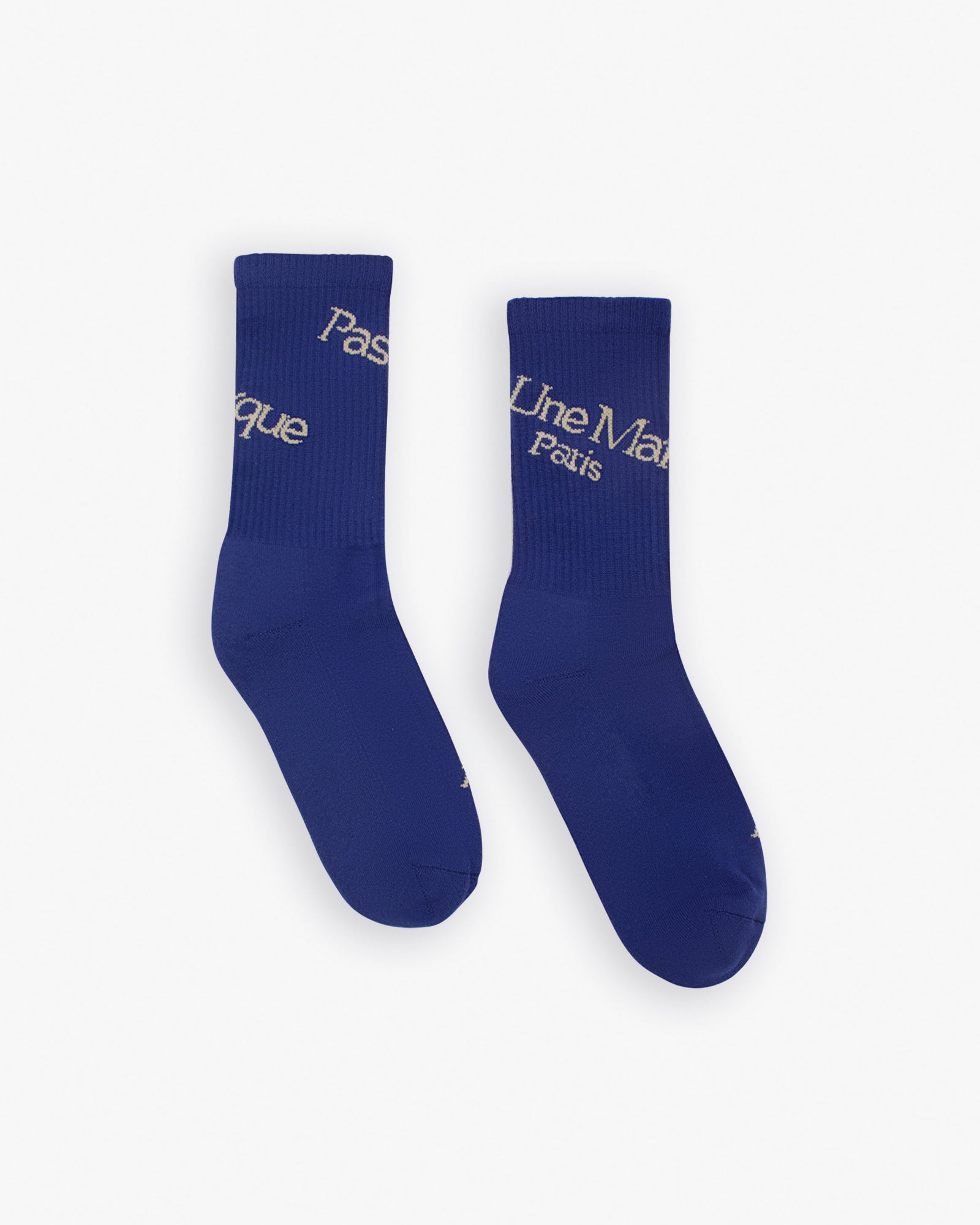 Asymmetric Socks (Purple / Beige)