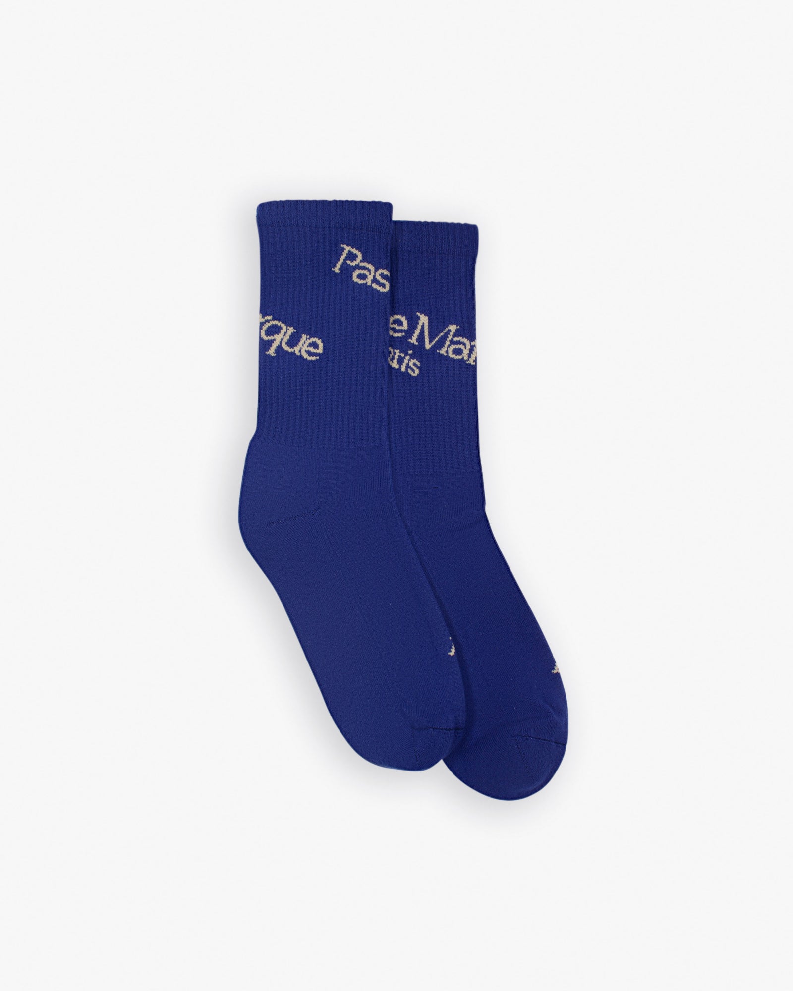 Asymmetric Socks (Purple / Beige)