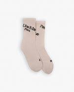 Asymmetric Socks (Beige / Black)