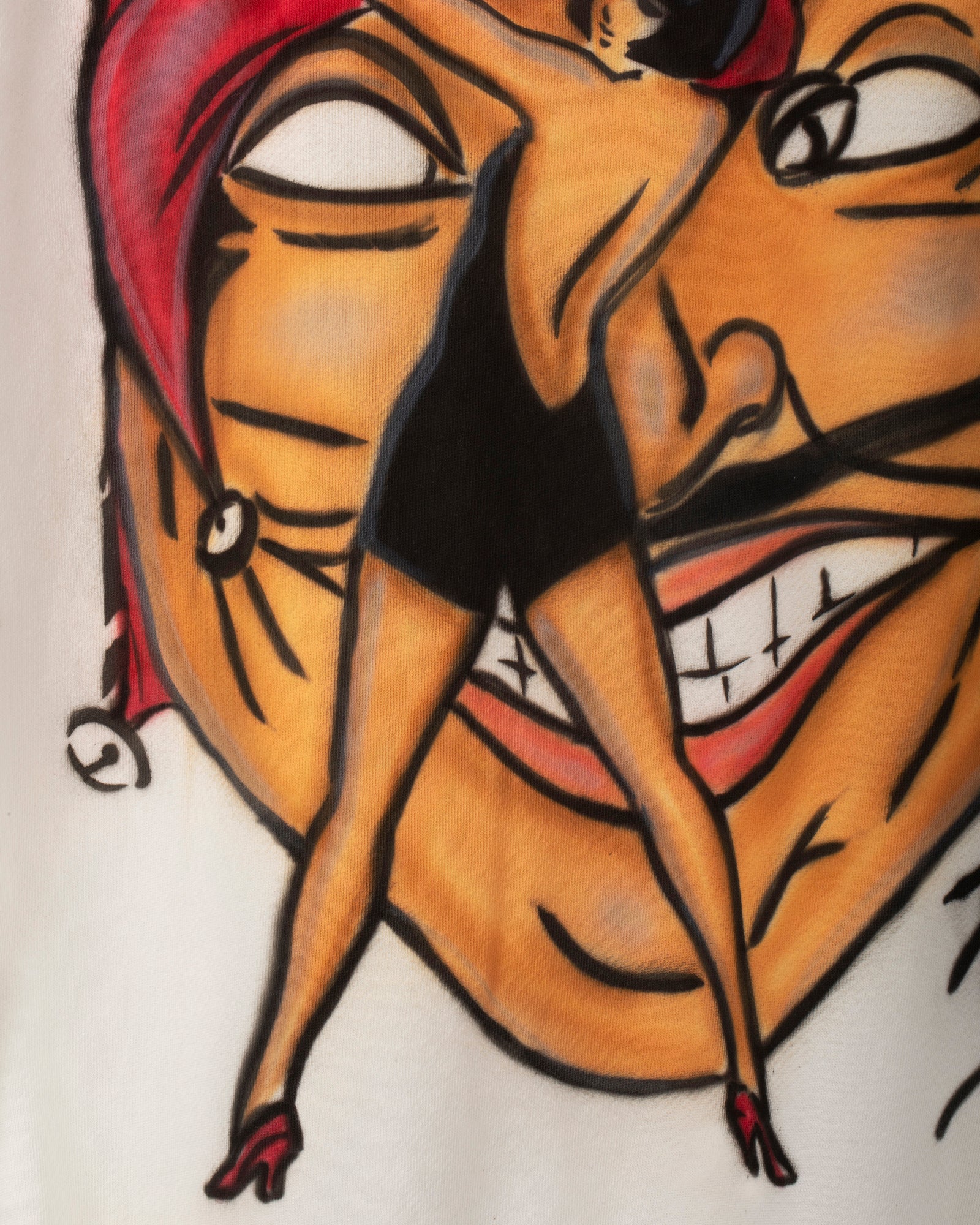 Airbrushed Hoodie (Bone)