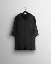 Oversized Box Polo (Jet Black)