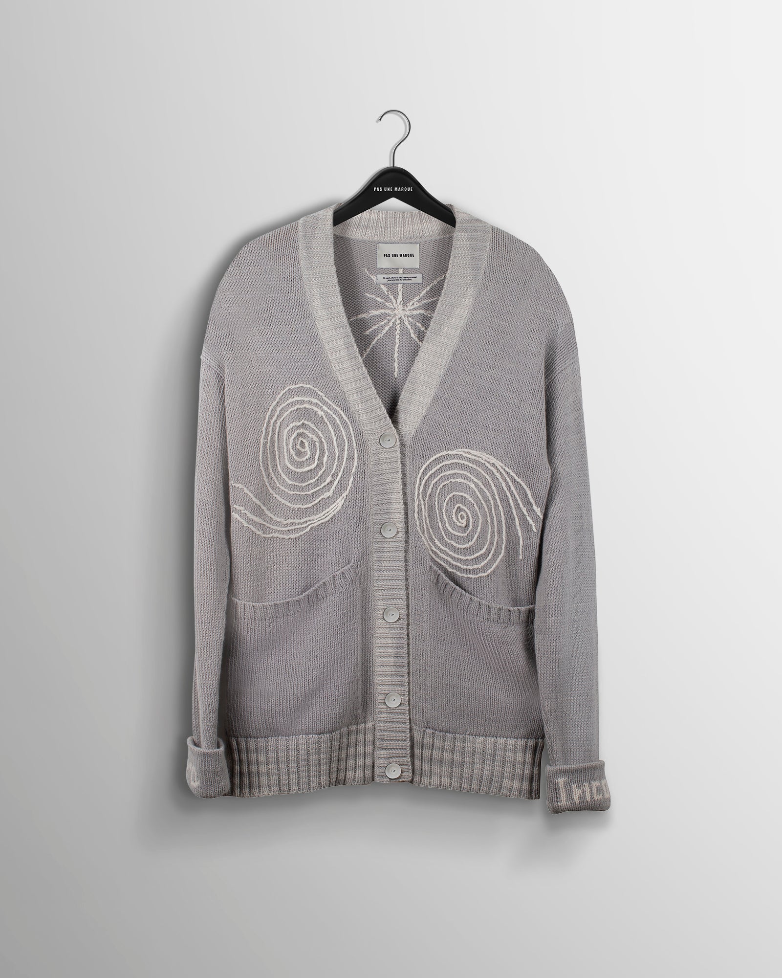 Knitted Cardigan (Pearl Grey)