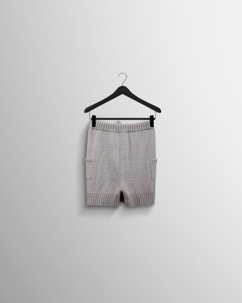 Knitted Shorts (Pearl Grey)
