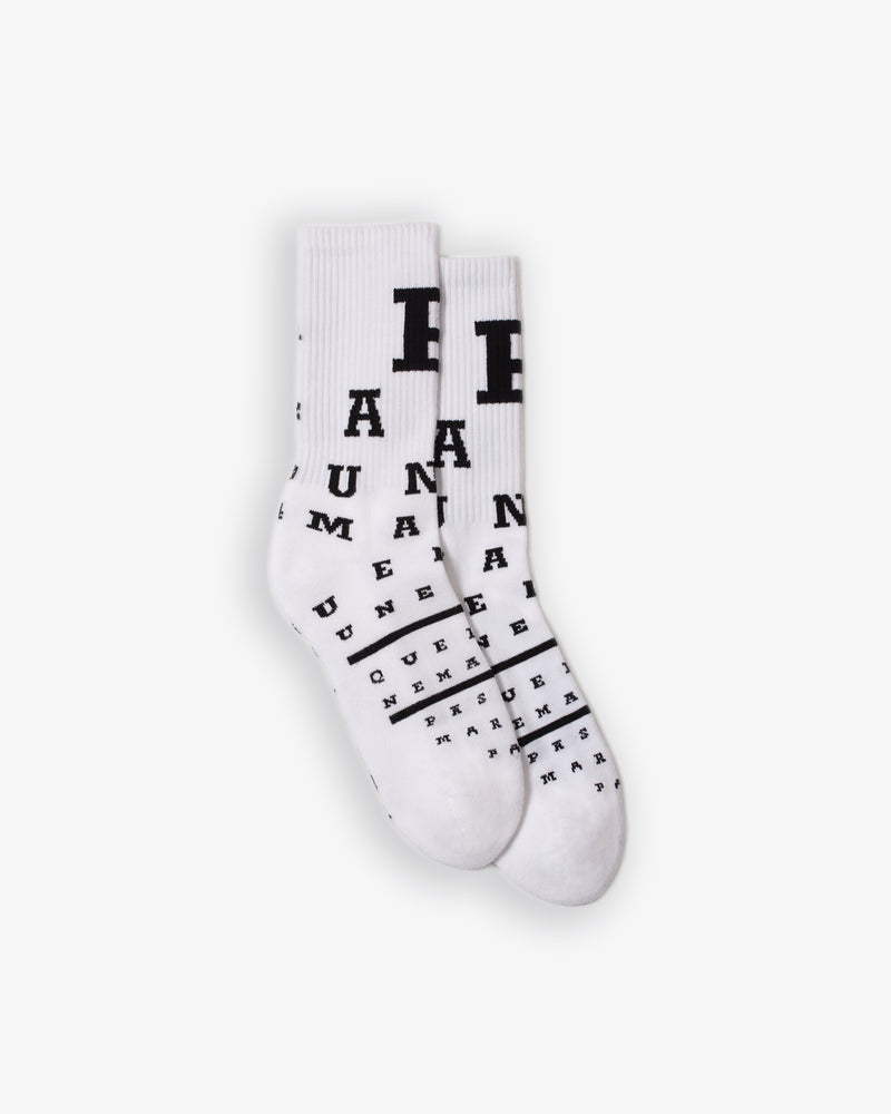 
            
                Load image into Gallery viewer, Optique Socks (White / Black)
            
        