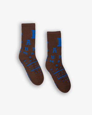 Optique Socks (Brown / Blue)