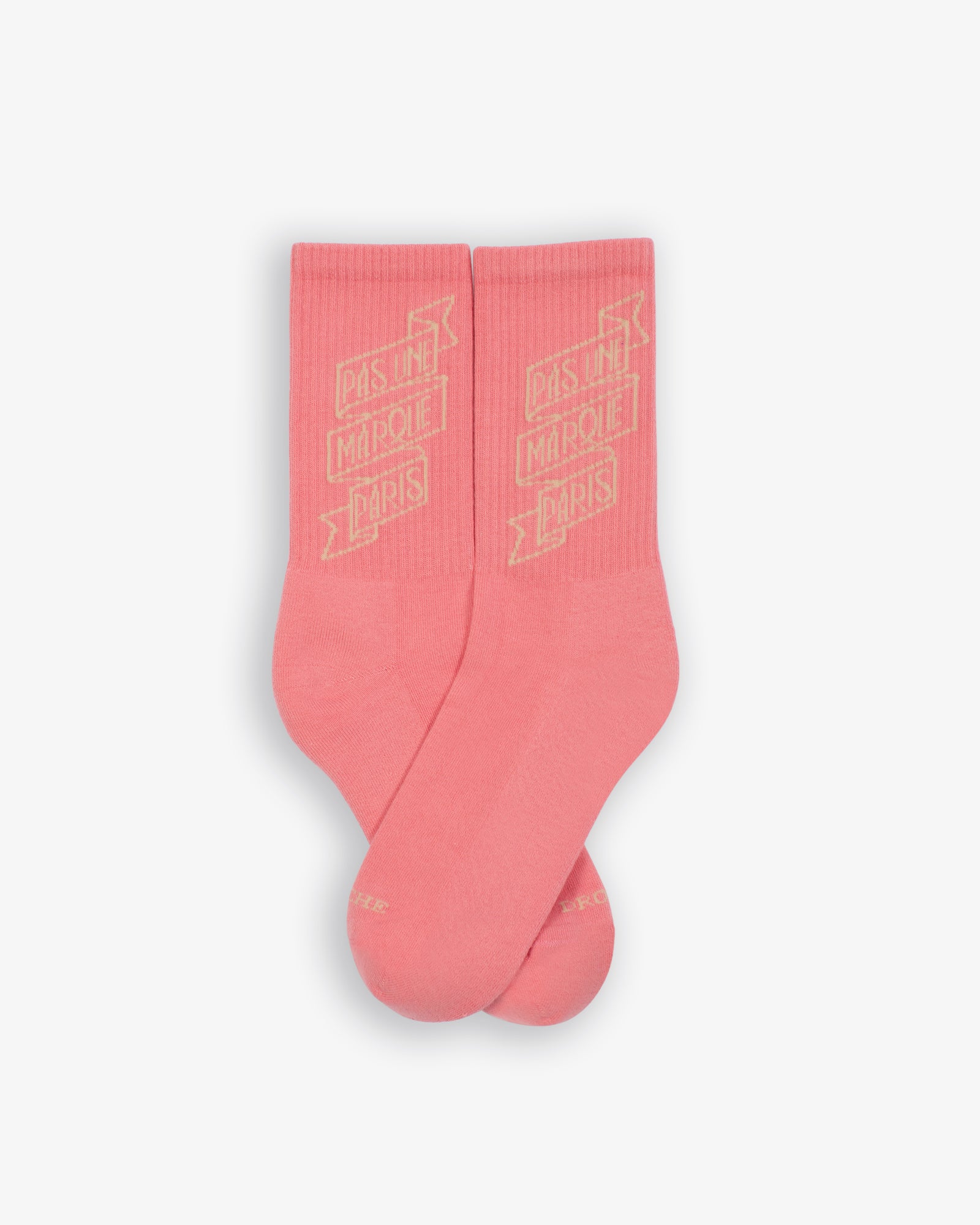 Banner Logo Socks (Pink / Beige)