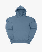 Oversized Hoodie Good and Evil Spirits (Heather Blue)