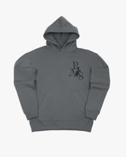 Oversized Hoodie Angel and Cross (Graphite)