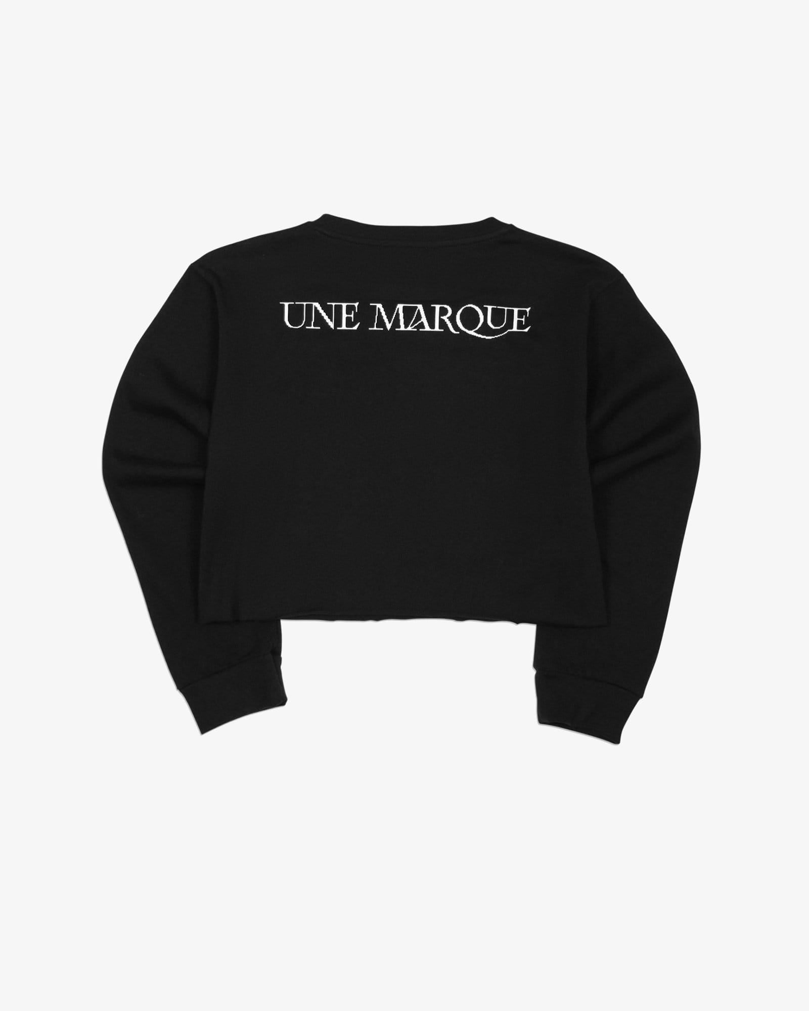 Angel Crewneck L/S Tee Shirt Crop (Black)