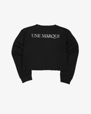Angel Crewneck L/S Tee Shirt Crop (Black)