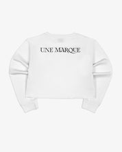 Angel Crewneck L/S Tee Shirt Crop (White)