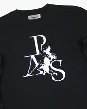 Angel Crewneck L/S Tee Shirt Regular (Black)