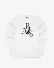 Angel Crewneck L/S Tee Shirt Regular (White)