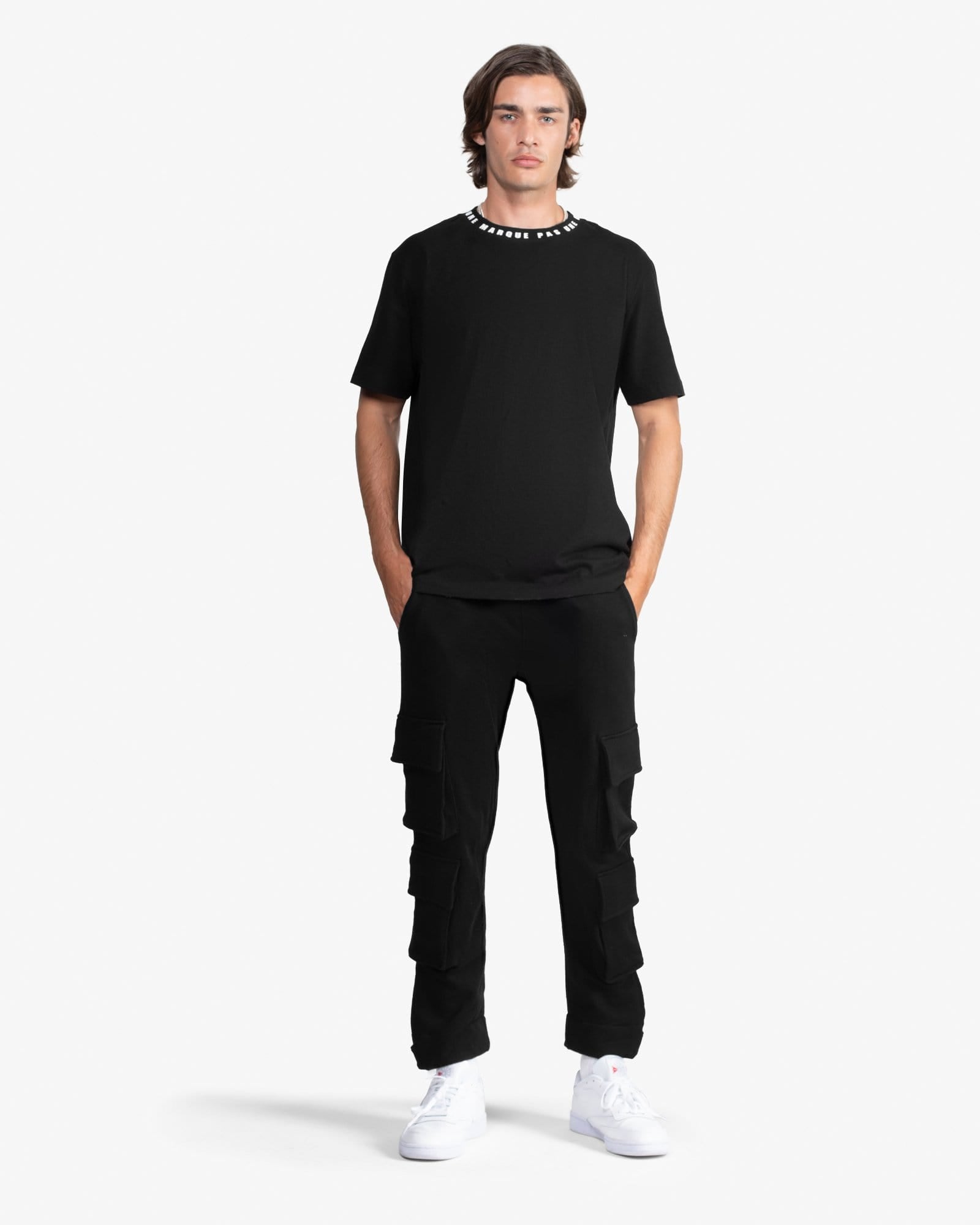 Neck Tee Shirt V2 (Black)