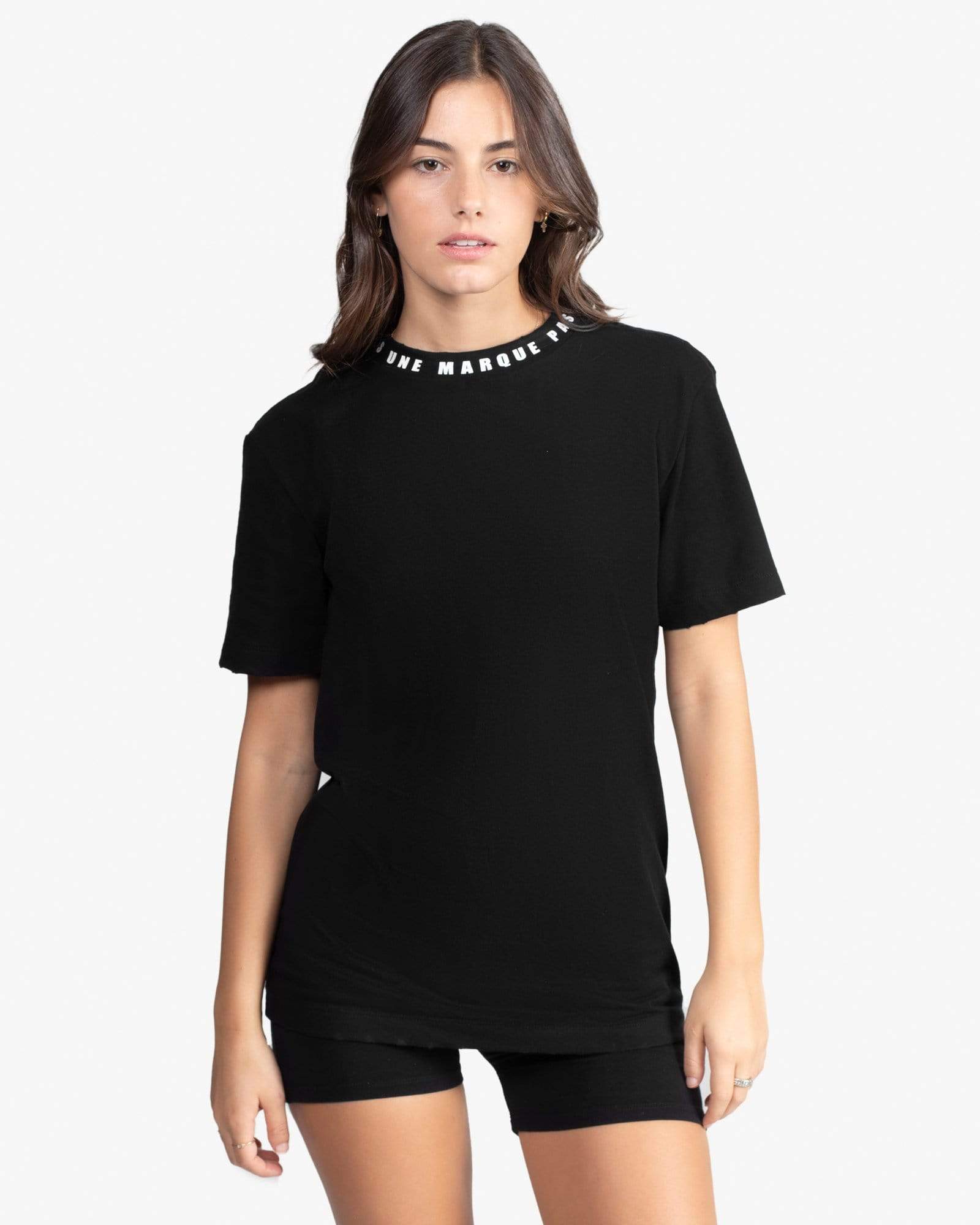 Neck Tee Shirt V2 (Black)