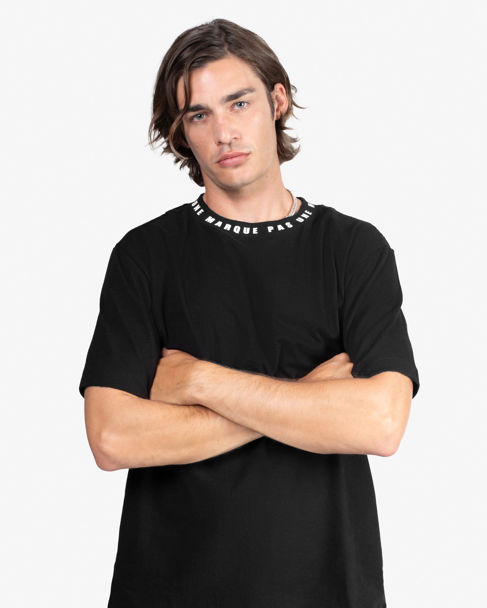 Neck Tee Shirt V2 (Black)