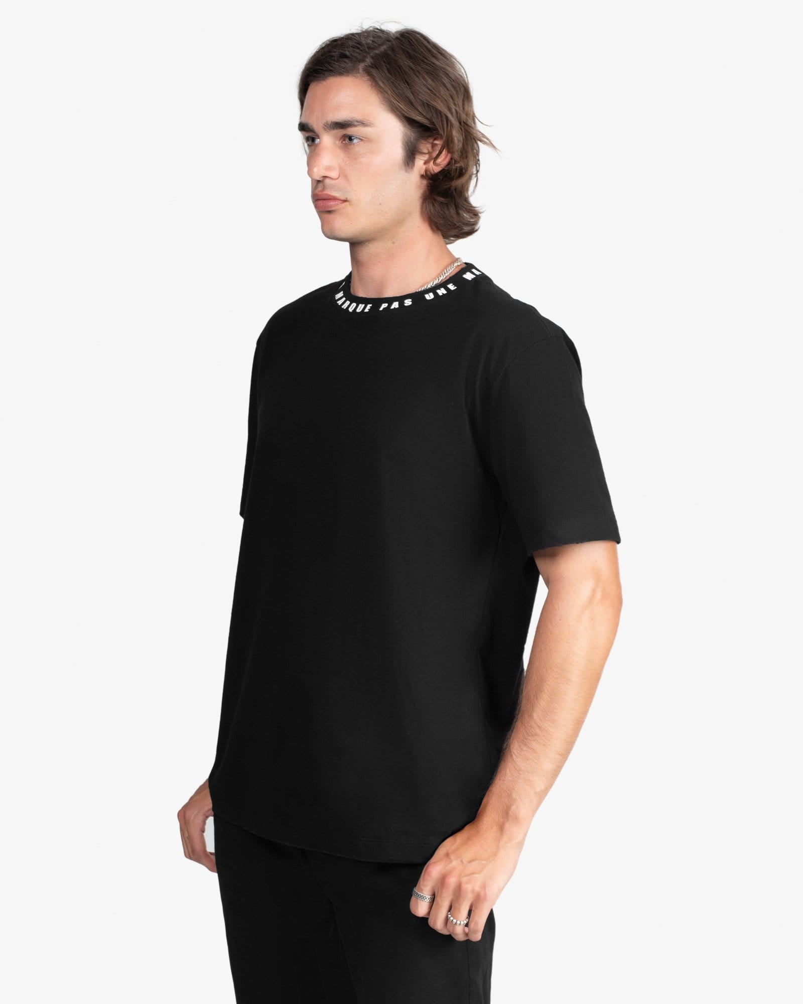 Neck Tee Shirt V2 (Black)