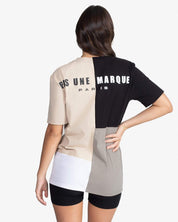 Patchwork Crewneck Tee Shirt (Multi)