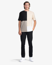 Patchwork Crewneck Tee Shirt (Multi)