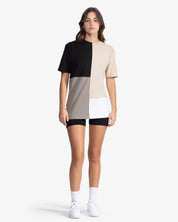 Patchwork Crewneck Tee Shirt (Multi)