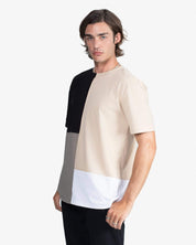 Patchwork Crewneck Tee Shirt (Multi)