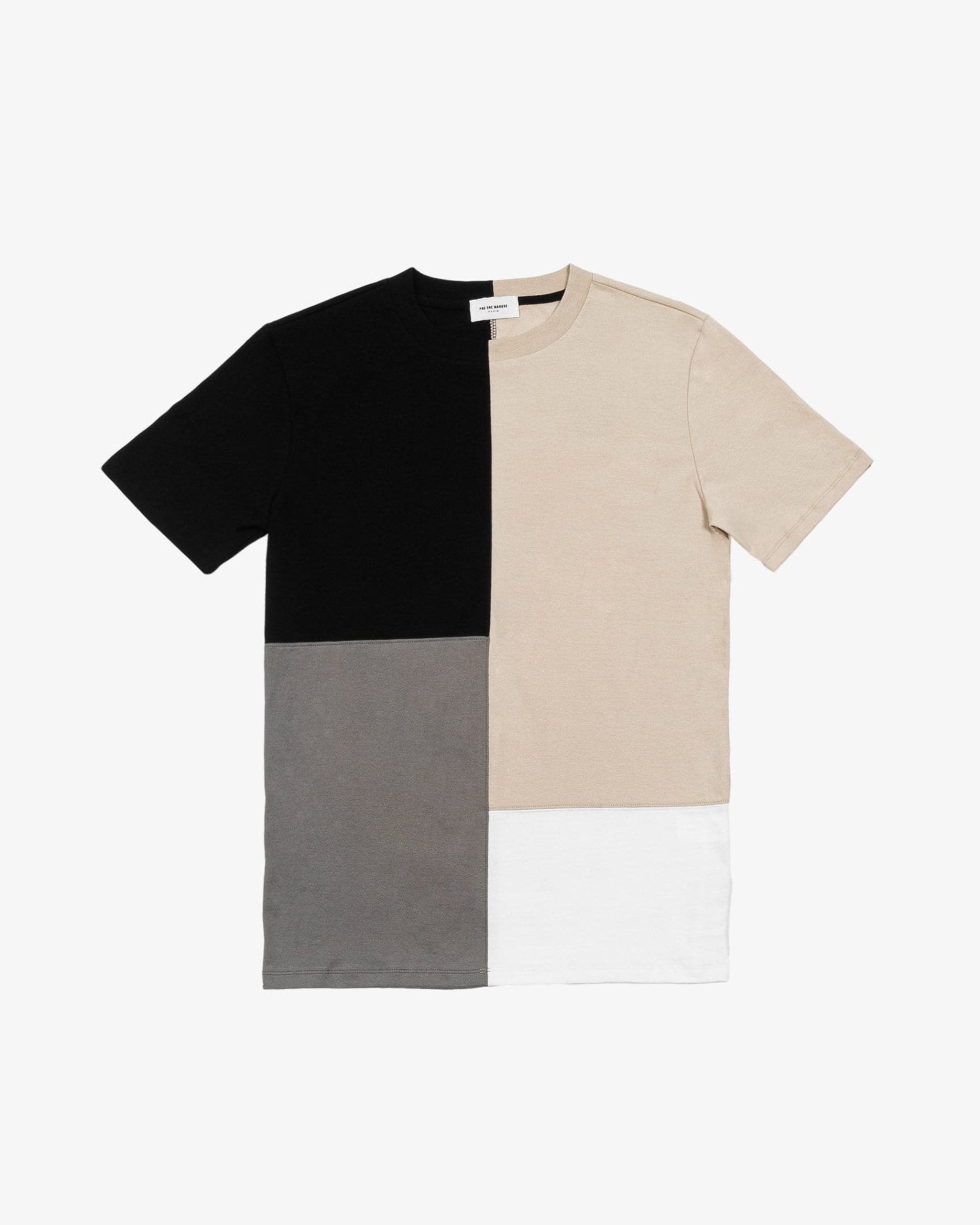 Patchwork Crewneck Tee Shirt (Multi)