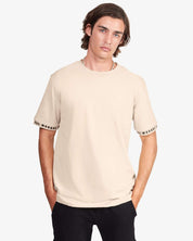 Sleeve Tee Shirt (Beige)