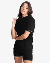 Sleeve Tee Shirt (Black)