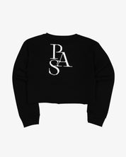 Cross Crewneck L/S Tee Shirt Crop (Black)