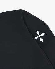 Oversized Hoodie Angel and Cross (Black)