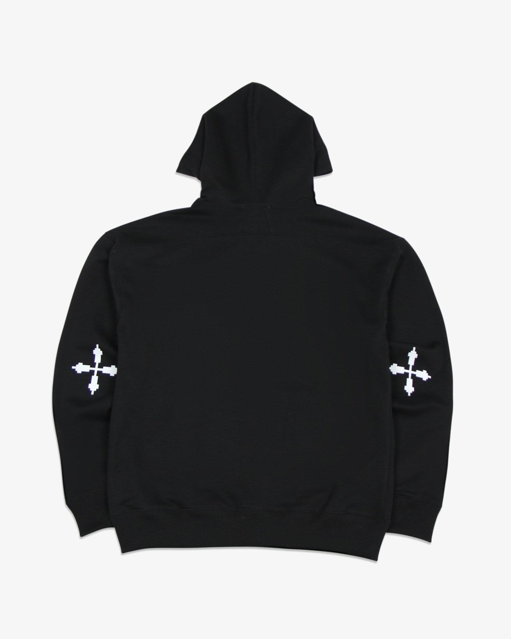 Oversized Hoodie Angel and Cross (Black)