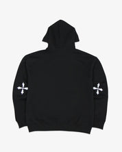 Oversized Hoodie Angel and Cross (Black)