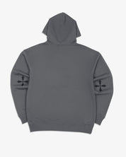 Oversized Hoodie Angel and Cross (Graphite)