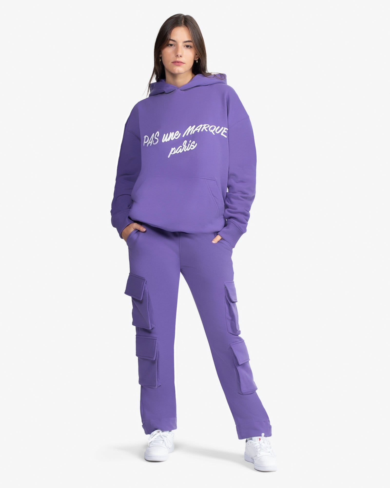 Oversized Hoodie Cursive (Purple)