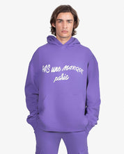 Oversized Hoodie Cursive (Purple)