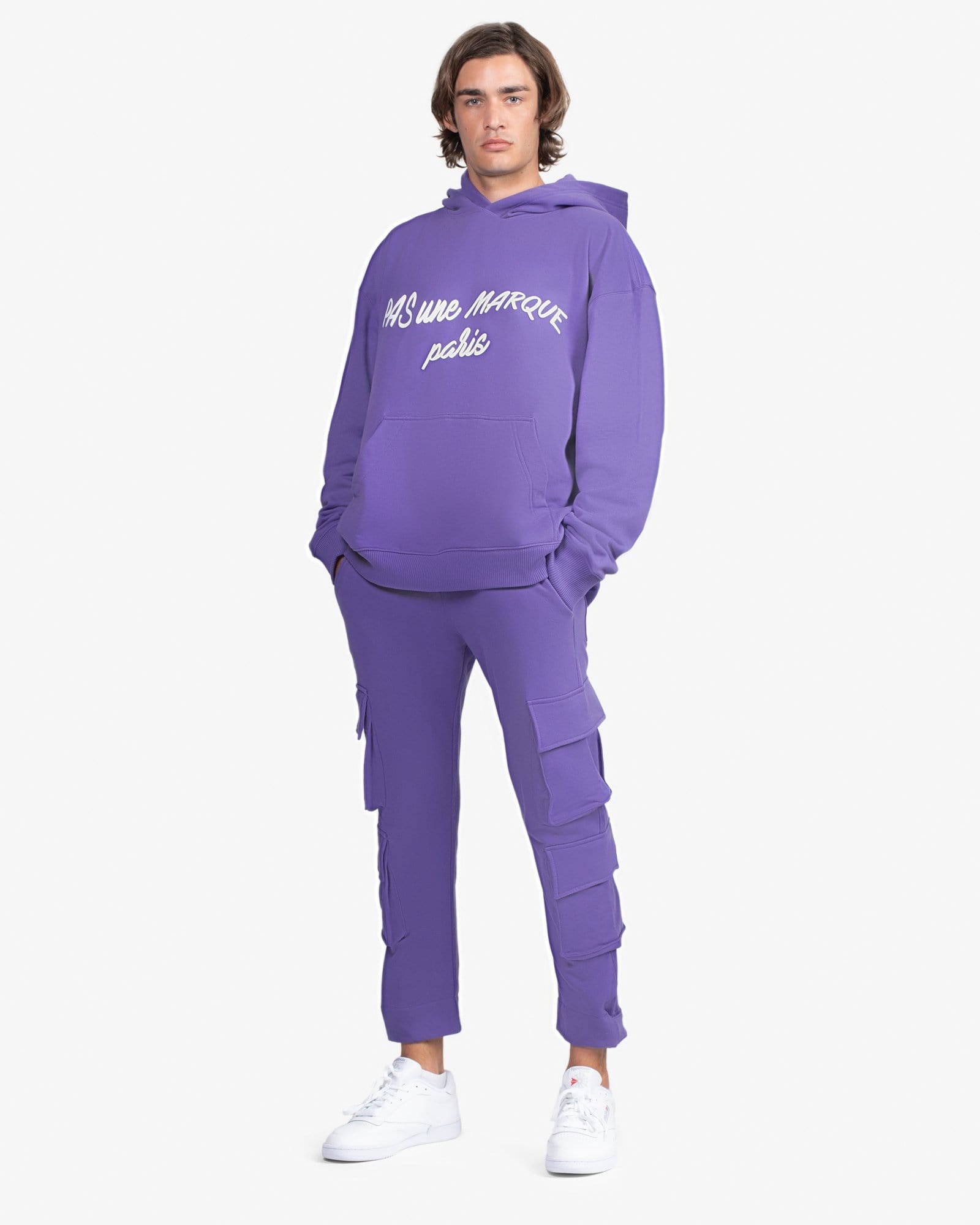 Oversized Hoodie Cursive (Purple)