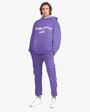 Oversized Hoodie Cursive (Purple)