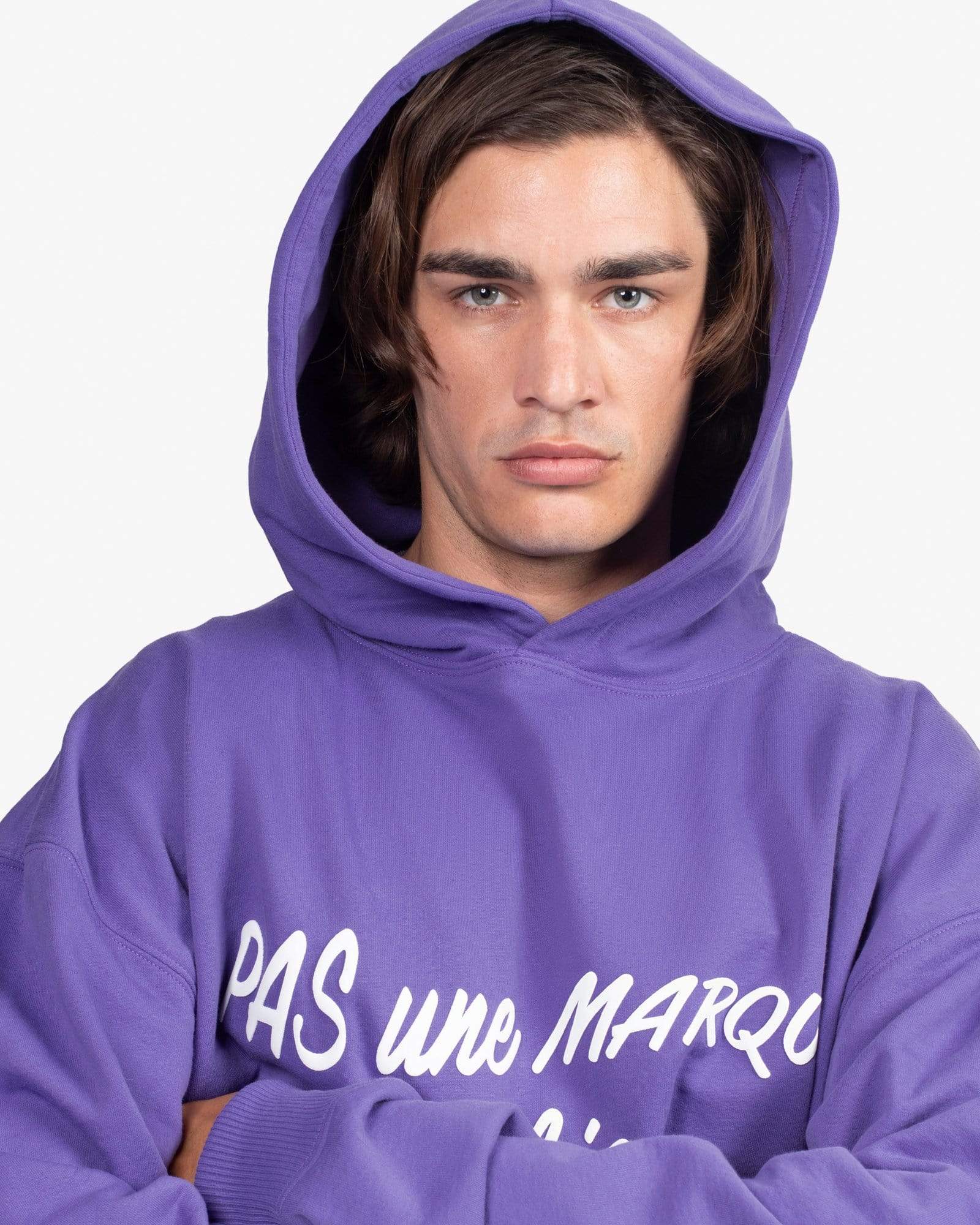 Oversized Hoodie Cursive (Purple)