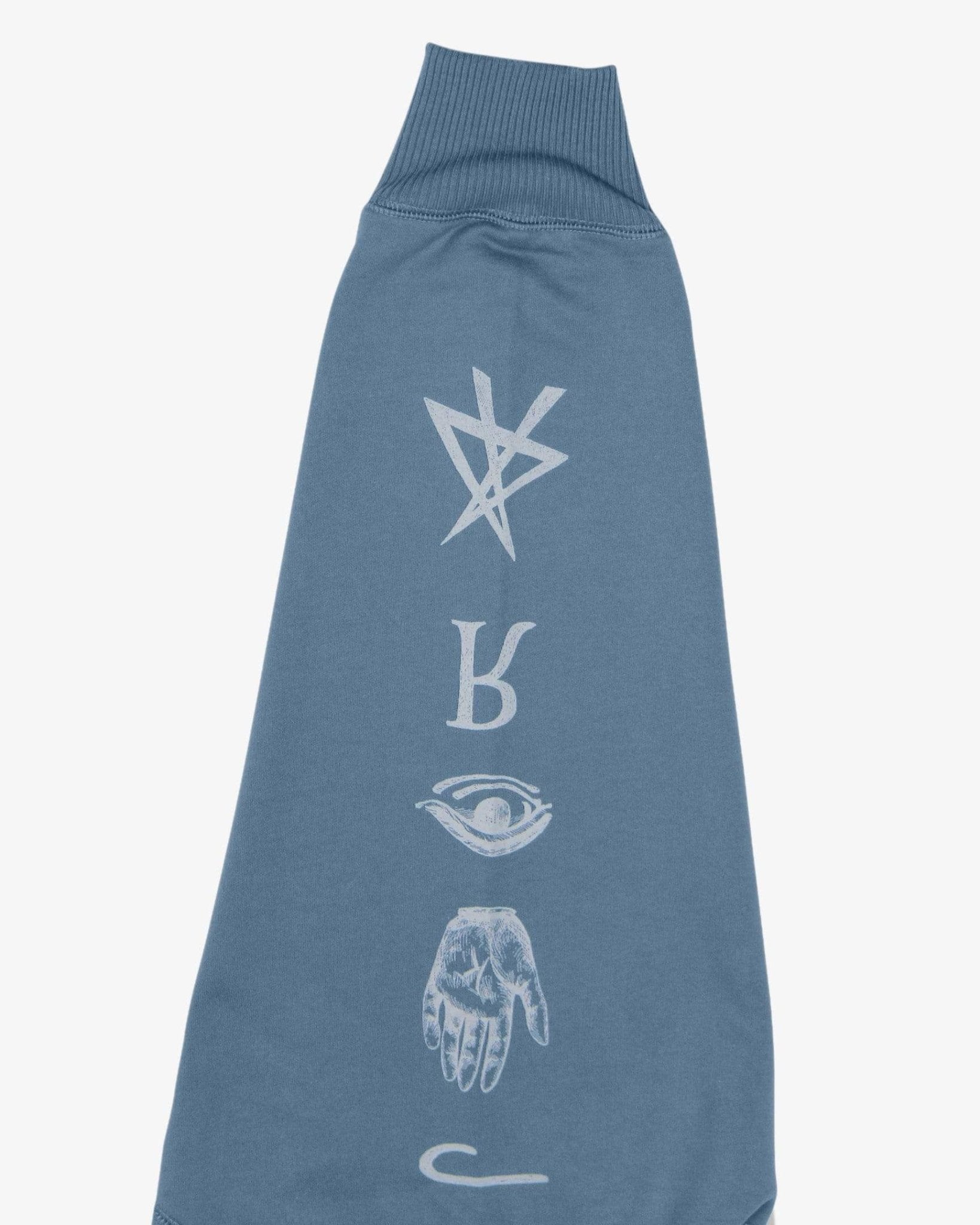 Oversized Sweatshirt Good and Evil Spirits (Heather Blue)