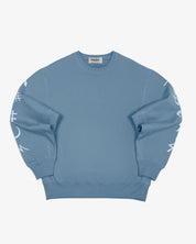 Oversized Sweatshirt Good and Evil Spirits (Heather Blue)