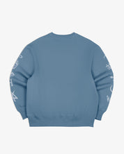Oversized Sweatshirt Good and Evil Spirits (Heather Blue)