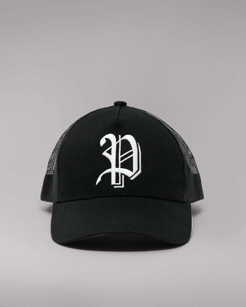 
            
                Load image into Gallery viewer, &amp;#39;P&amp;#39; Logo Snapback Trucker Hat
            
        